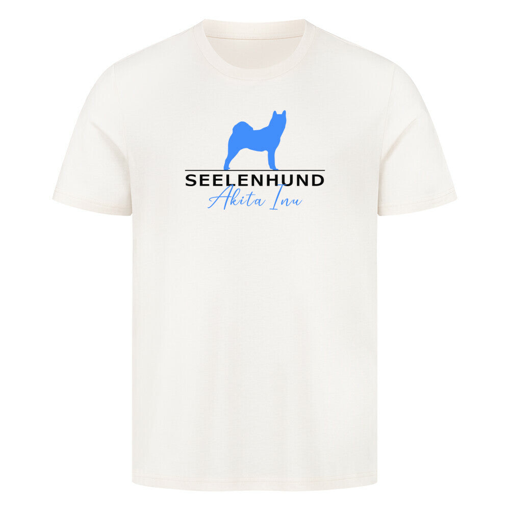 Premium T-Shirt "Akita Inu - Seelenhund" Natural Raw – hunde-shirt.de