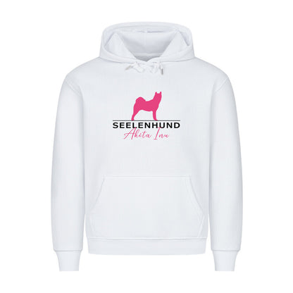 Premium Hoodie "Akita Inu - Seelenhund" Weiß – hunde-shirt.de