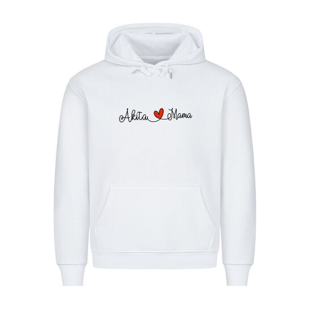 Premium Hoodie "Akita Inu - Mama" Weiß – hunde-shirt.de