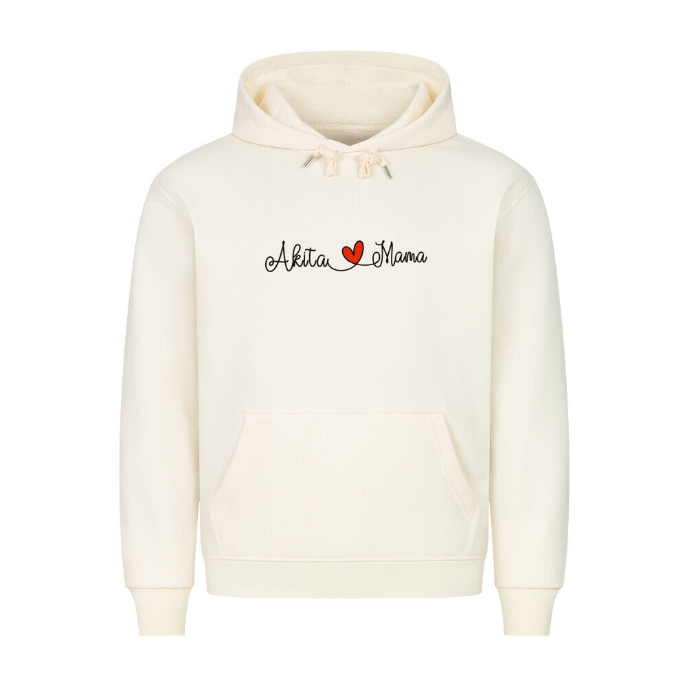 Premium Hoodie "Akita Inu - Mama" Beige – hunde-shirt.de