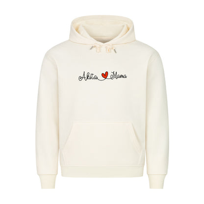 Premium Hoodie "Akita Inu - Mama" Beige – hunde-shirt.de