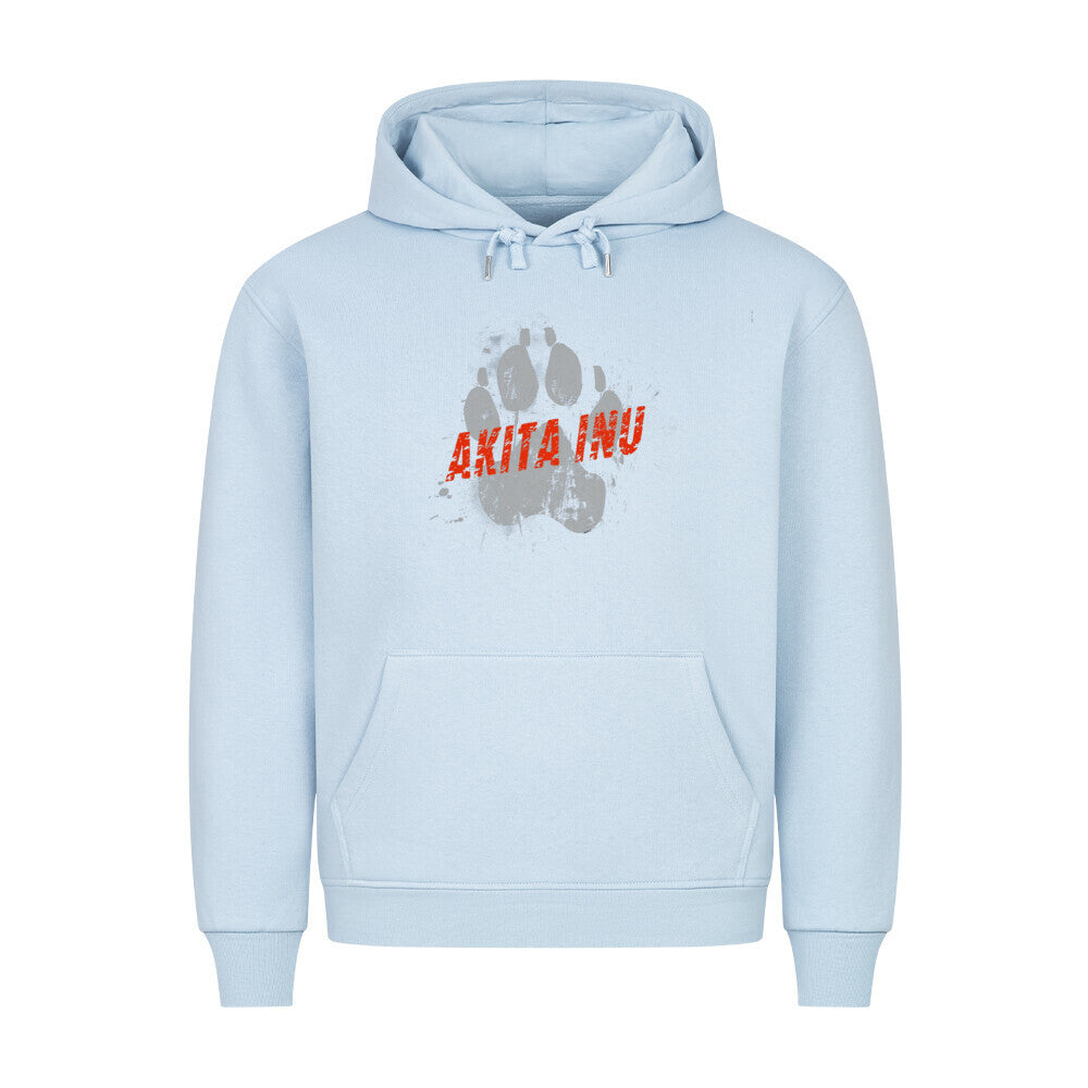 Premium Hoodie "Akita Inu - PAW" Babyblau – hunde-shirt.de