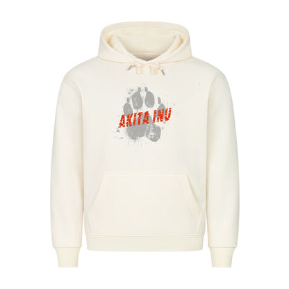 Premium Hoodie "Akita Inu - PAW" Beige – hunde-shirt.de