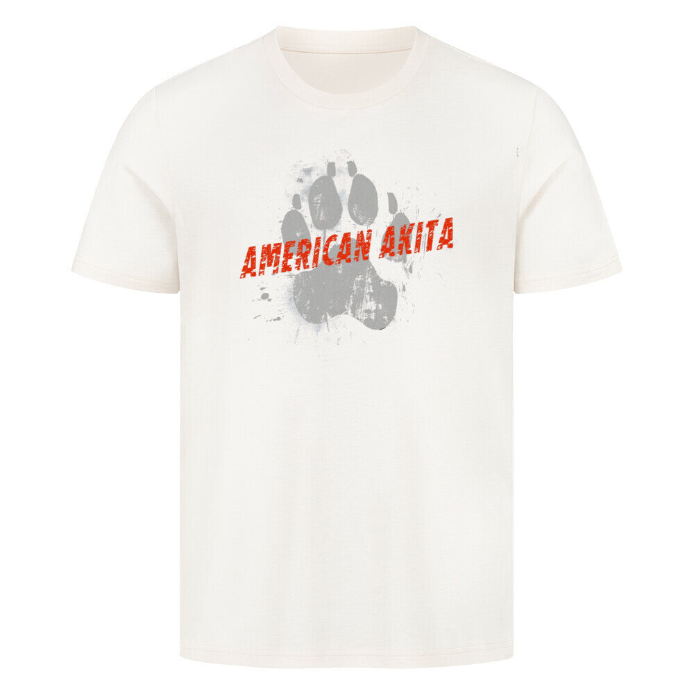 Premium T-Shirt "American Akita - PAW" Natural Raw – hunde-shirt.de