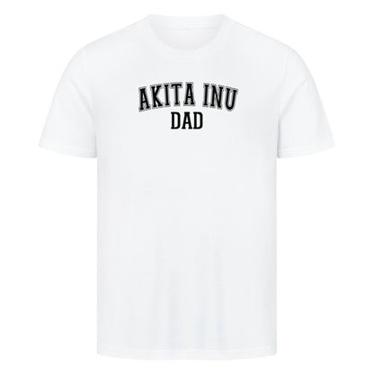 Premium T-Shirt "Akita Inu - DAD" Weiß – hunde-shirt.de