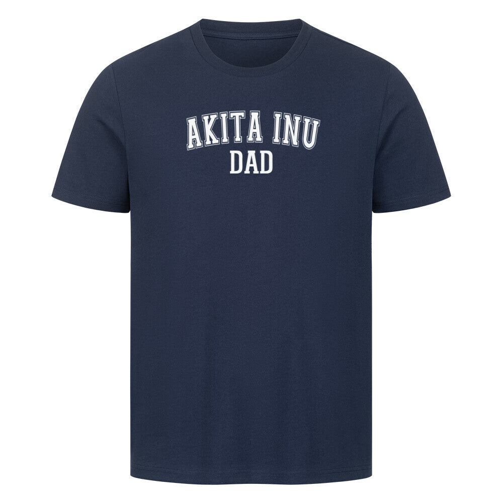 Premium T-Shirt "Akita Inu - DAD" French Navy – hunde-shirt.de