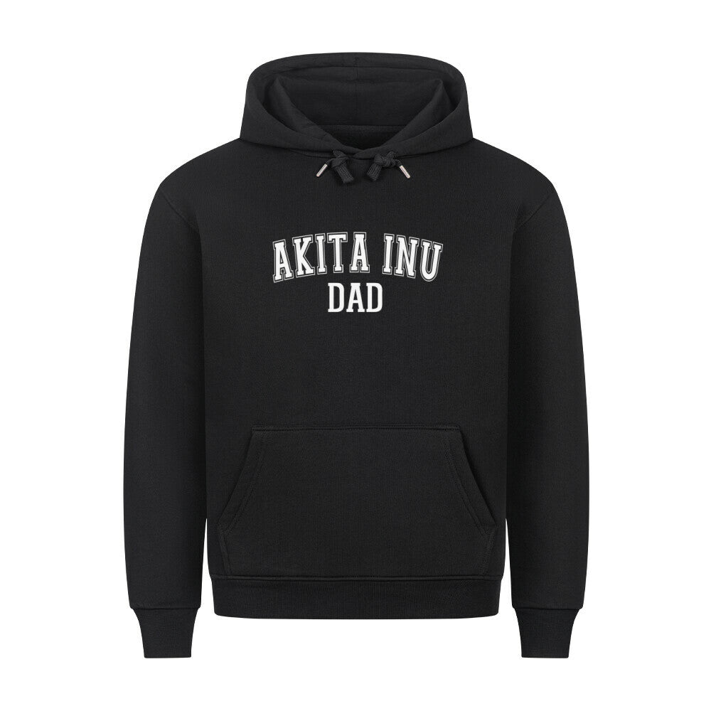 Premium Hoodie "Akita Inu - DAD" Schwarz – hunde-shirt.de