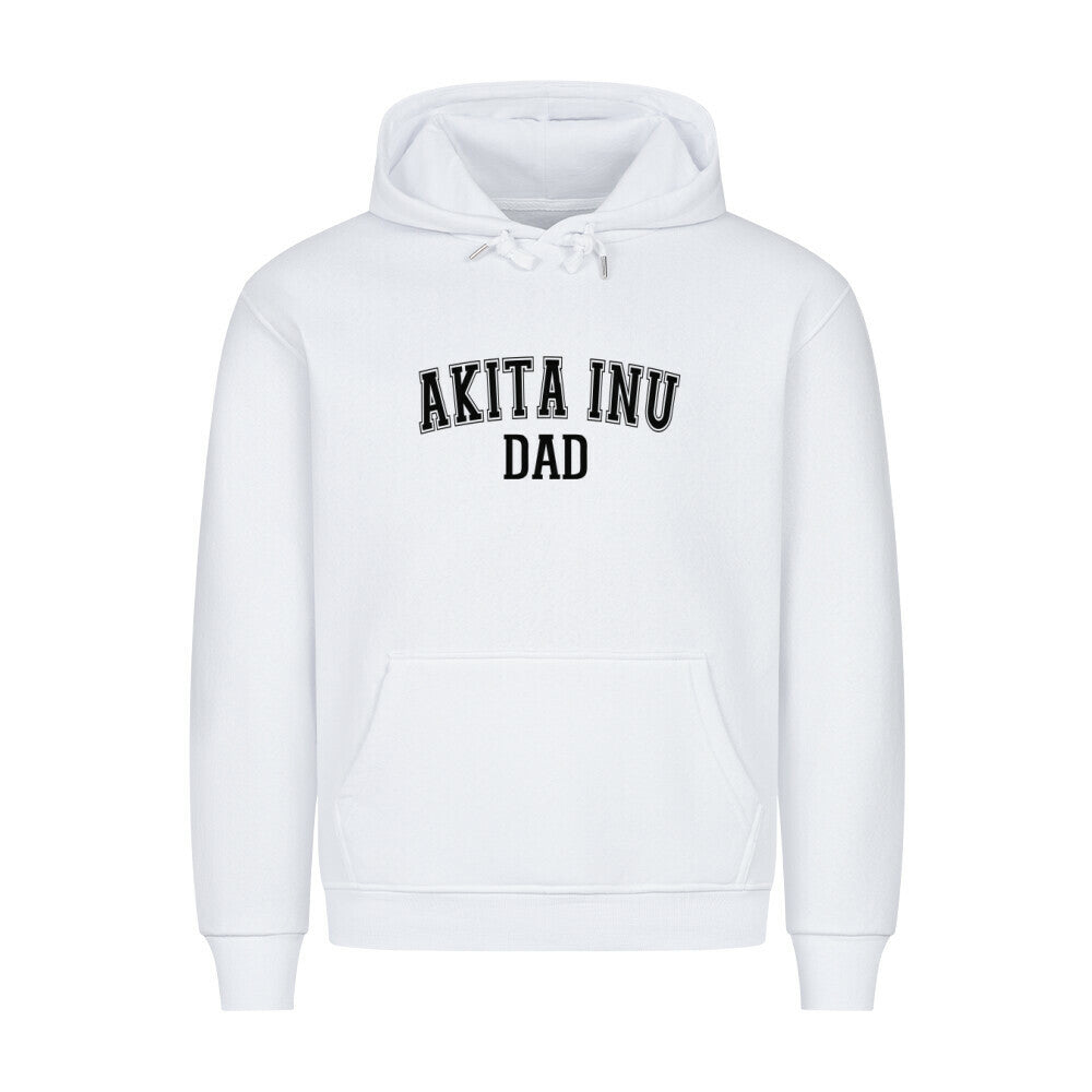 Premium Hoodie "Akita Inu - DAD" Weiß – hunde-shirt.de