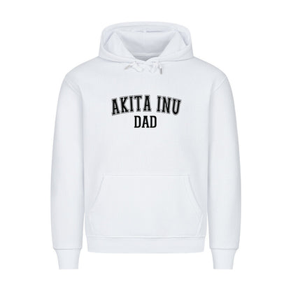 Premium Hoodie "Akita Inu - DAD" Weiß – hunde-shirt.de