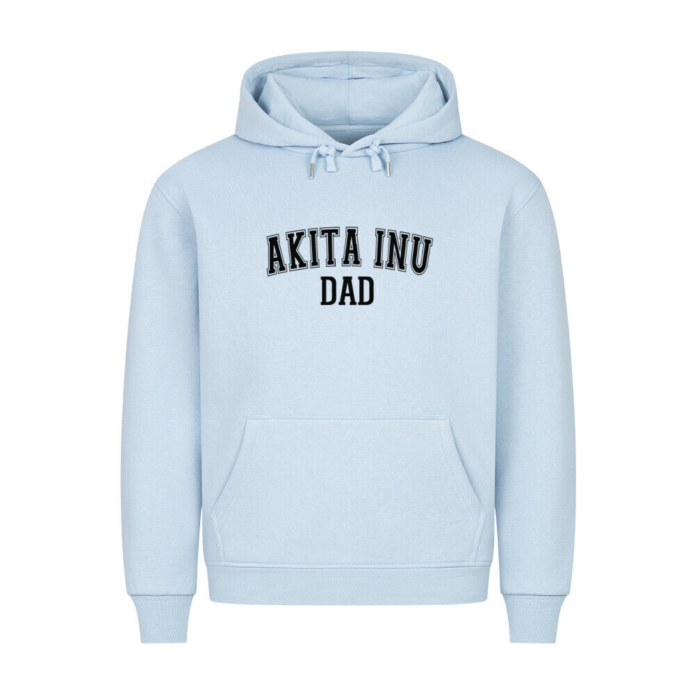 Premium Hoodie "Akita Inu - DAD" Babyblau – hunde-shirt.de