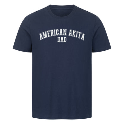 Premium T-Shirt "American Akita - DAD" French Navy – hunde-shirt.de