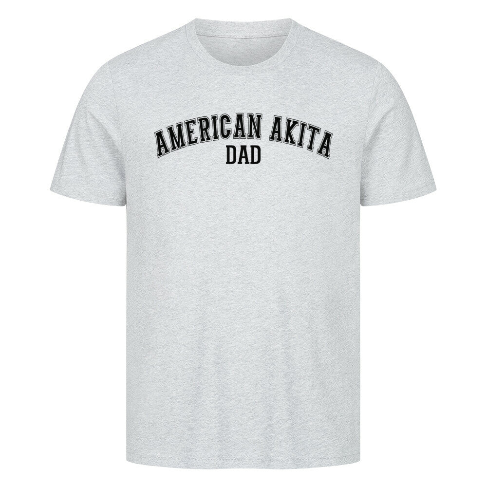 Premium T-Shirt "American Akita - DAD" Heather Grey – hunde-shirt.de