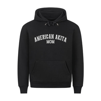 Premium Hoodie "American Akita - MOM" Schwarz – hunde-shirt.de