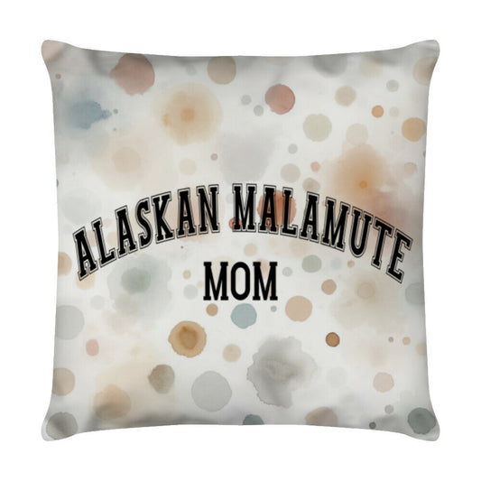 Kissen "Alaskan Malamute - MOM" Weiß – hunde-shirt.de