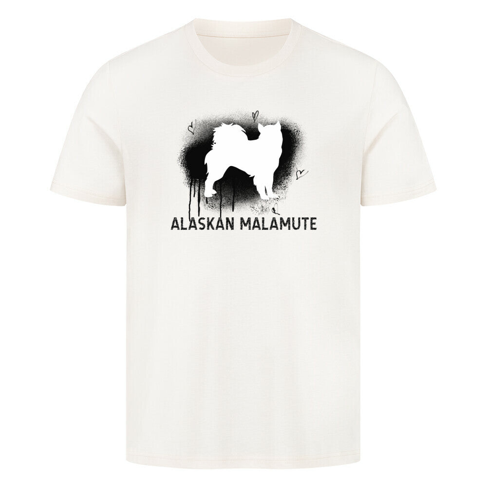 Premium T-Shirt "Alaskan Malamute - Brush" Natural Raw – hunde-shirt.de