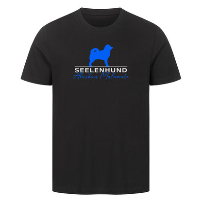 Premium T-Shirt "Alaskan Malamute - Seelenhund" Schwarz – hunde-shirt.de