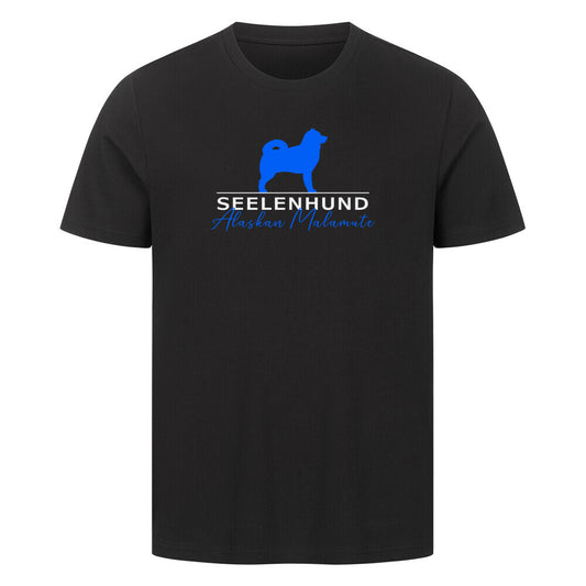 Premium T-Shirt "Alaskan Malamute - Seelenhund" Schwarz – hunde-shirt.de