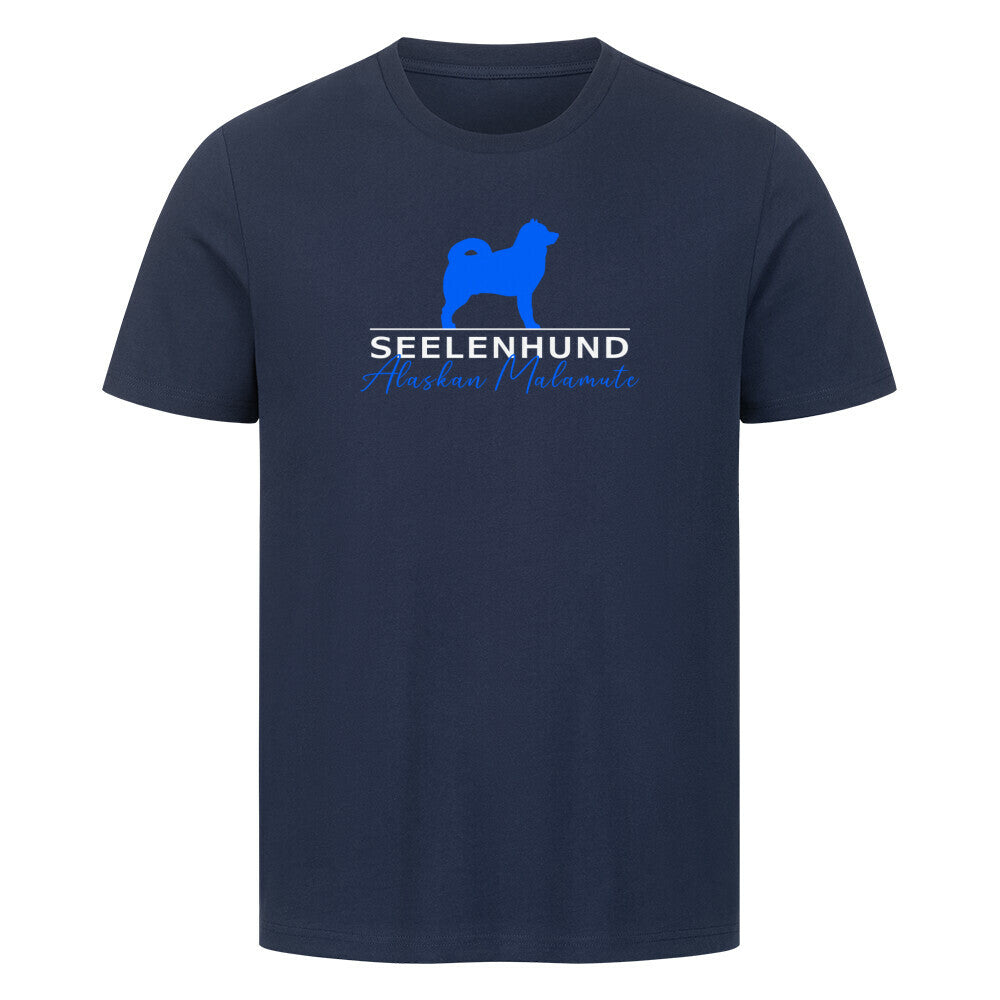 Premium T-Shirt "Alaskan Malamute - Seelenhund" French Navy – hunde-shirt.de