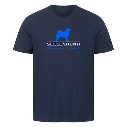 Premium T-Shirt "Alaskan Malamute - Seelenhund" French Navy – hunde-shirt.de