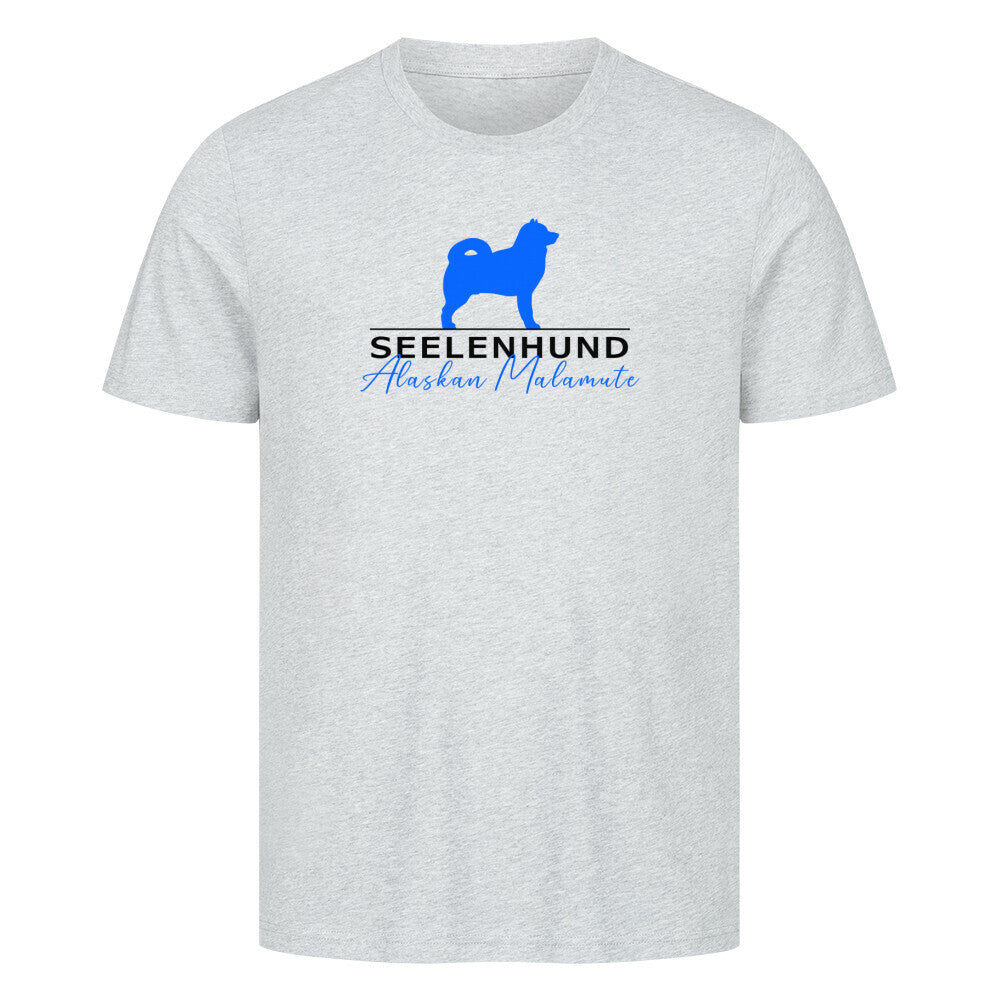 Premium T-Shirt "Alaskan Malamute - Seelenhund" Heather Grey – hunde-shirt.de