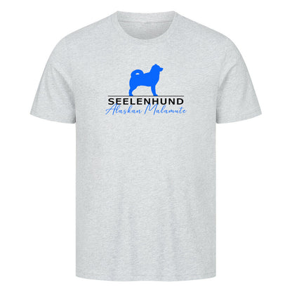 Premium T-Shirt "Alaskan Malamute - Seelenhund" Heather Grey – hunde-shirt.de