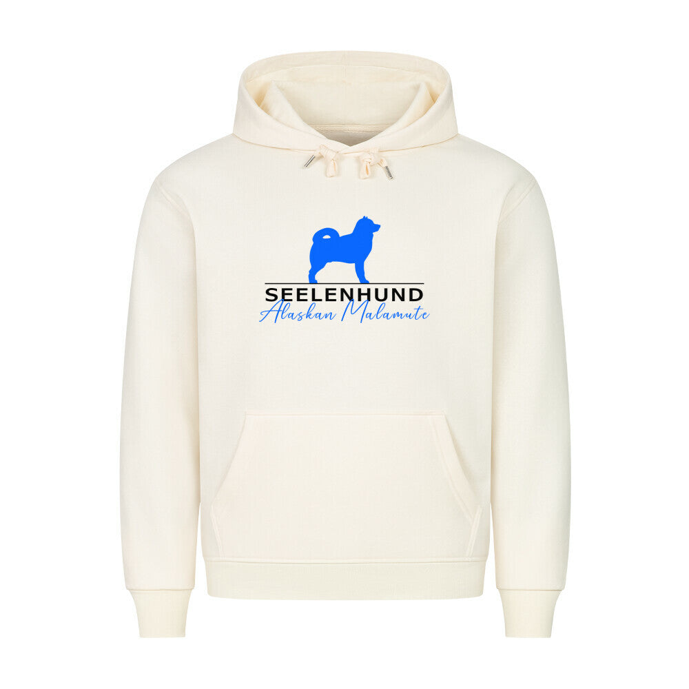 Premium Hoodie "Alaskan Malamute - Seelenhund" Beige – hunde-shirt.de