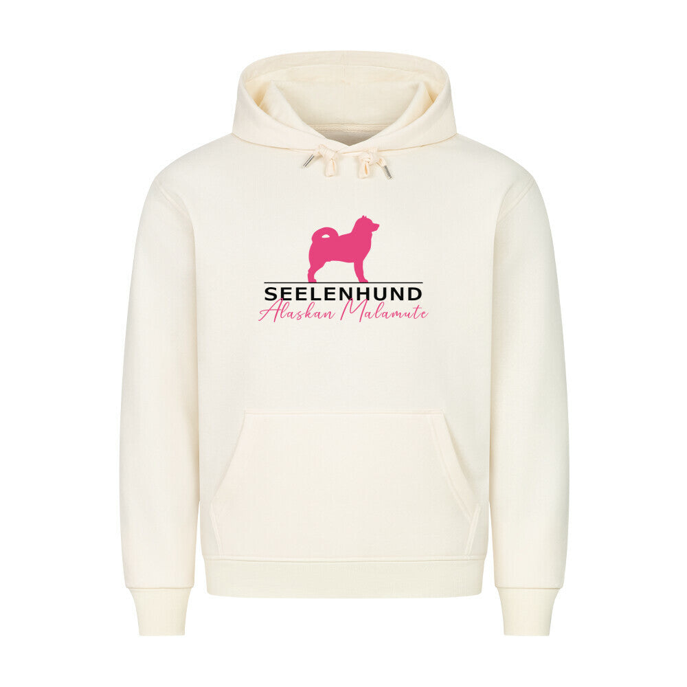 Premium Hoodie "Alaskan Malamute - Seelenhund" Beige – hunde-shirt.de