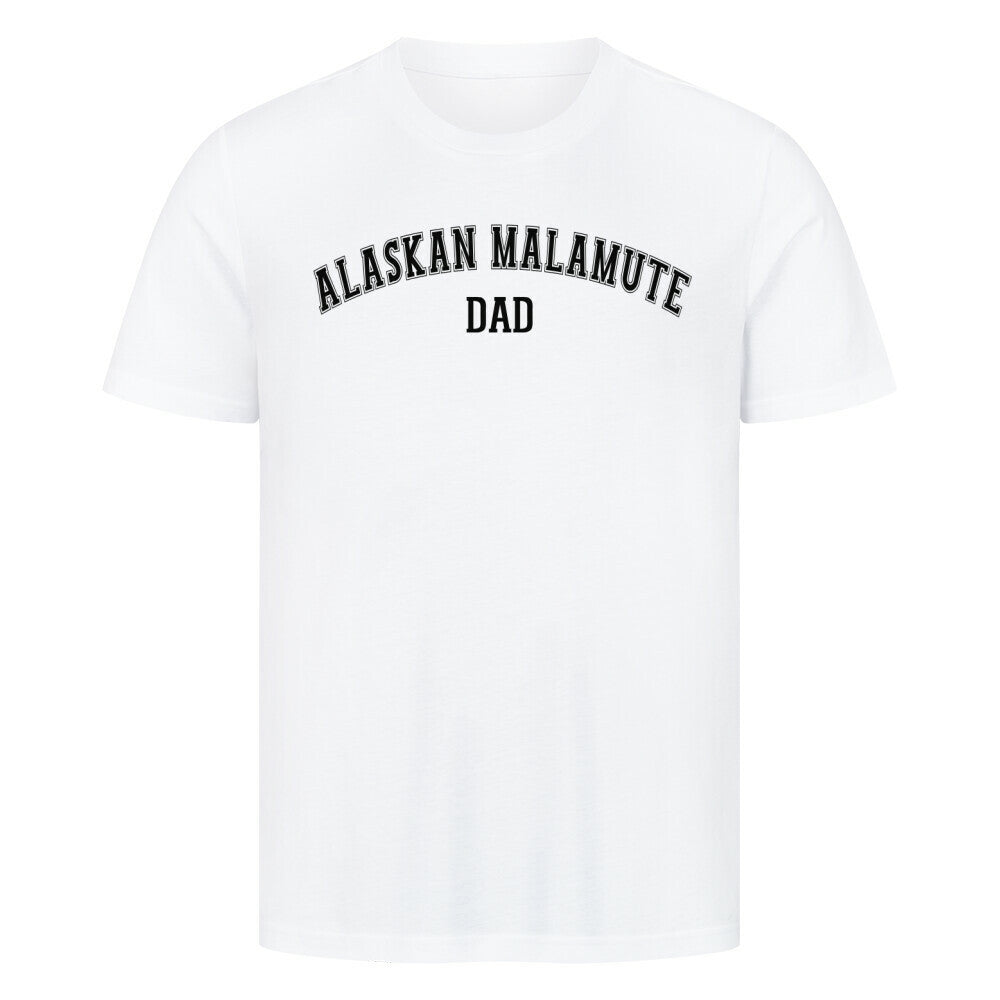 Premium T-Shirt "Alaskan Malamute - DAD" Weiß – hunde-shirt.de