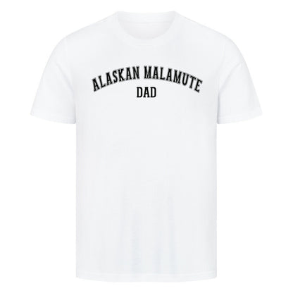 Premium T-Shirt "Alaskan Malamute - DAD" Weiß – hunde-shirt.de