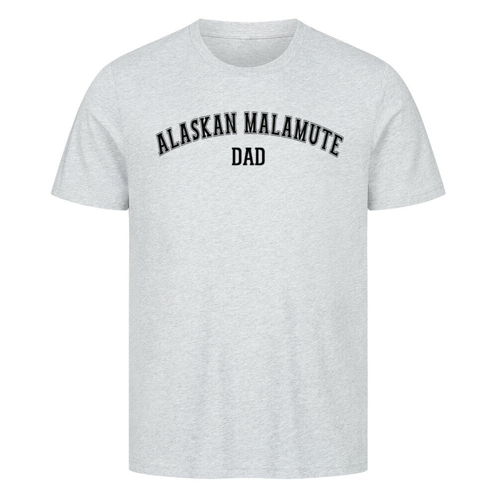 Premium T-Shirt "Alaskan Malamute - DAD" Heather Grey – hunde-shirt.de