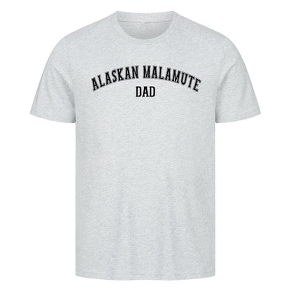 Premium T-Shirt "Alaskan Malamute - DAD" Heather Grey – hunde-shirt.de