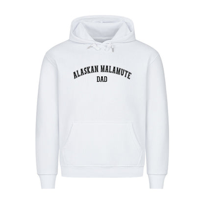 Premium Hoodie "Alaskan Malamute - DAD" Weiß – hunde-shirt.de