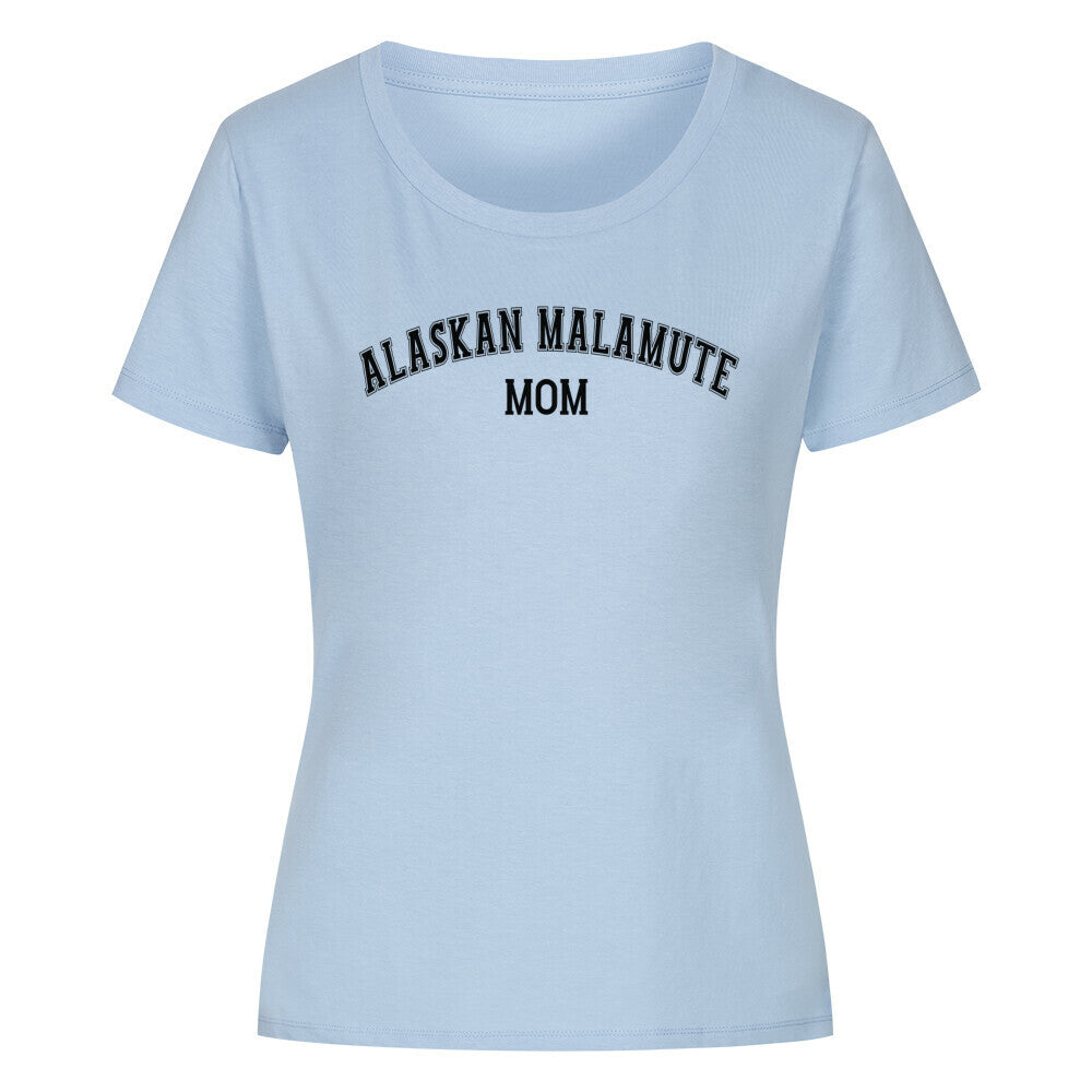 Premium Organic Damen-Shirt "Alaskan Malamute - MOM" Sky Blue – hunde-shirt.de