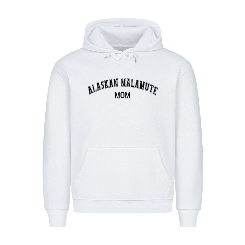 Premium Hoodie "Alaskan Malamute - MOM" Weiß – hunde-shirt.de