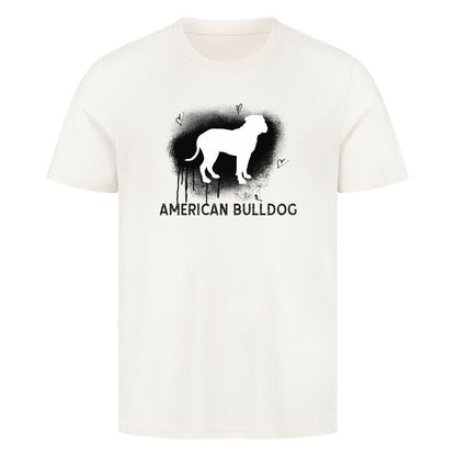 Premium T-Shirt "American Bulldog - Brush" Natural Raw – hunde-shirt.de