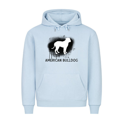 Premium Hoodie "American Bulldog - Brush" Babyblau – hunde-shirt.de