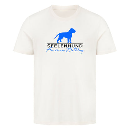 Premium T-Shirt "American Bulldog - Seelenhund" Natural Raw – hunde-shirt.de