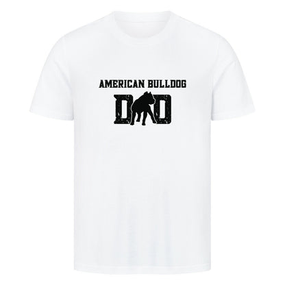 Premium T-Shirt "American Bulldog - Dad" Weiß – hunde-shirt.de