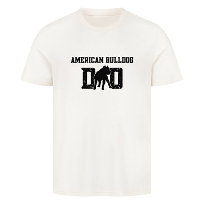 Premium T-Shirt "American Bulldog - Dad" Natural Raw – hunde-shirt.de