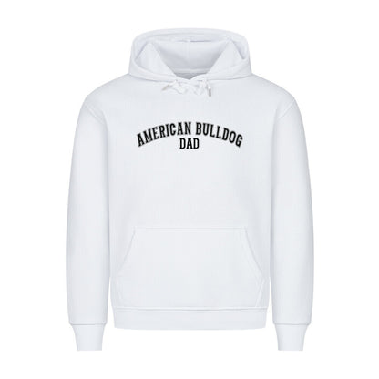 Premium Hoodie "American Bulldog - DAD" Weiß – hunde-shirt.de