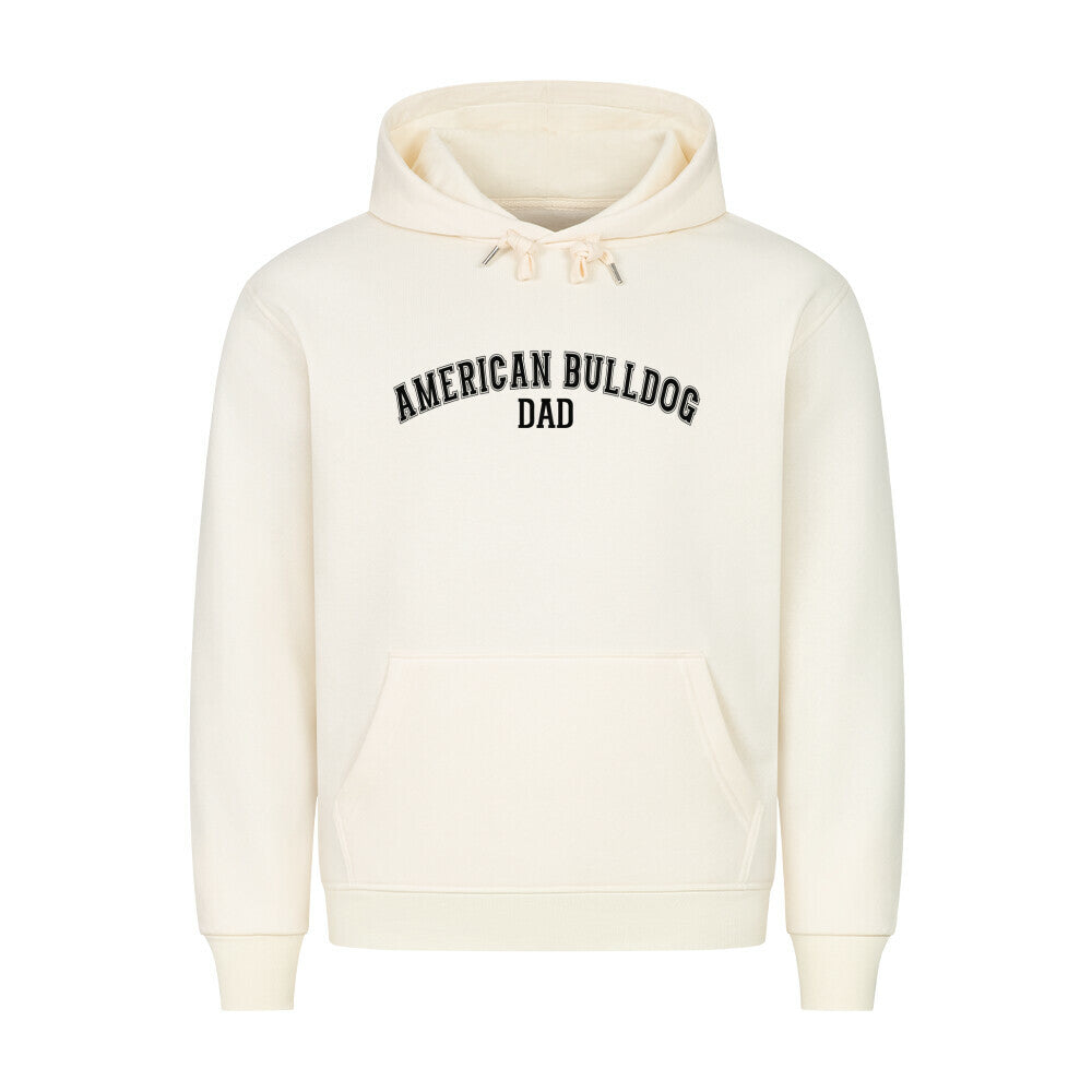 Premium Hoodie "American Bulldog - DAD" Beige – hunde-shirt.de