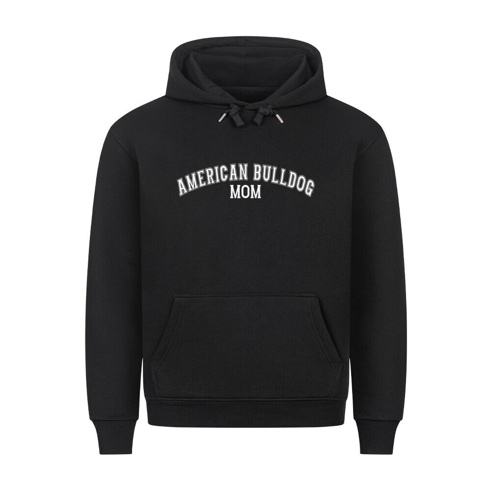 Premium Hoodie "American Bulldog - MOM" Schwarz – hunde-shirt.de