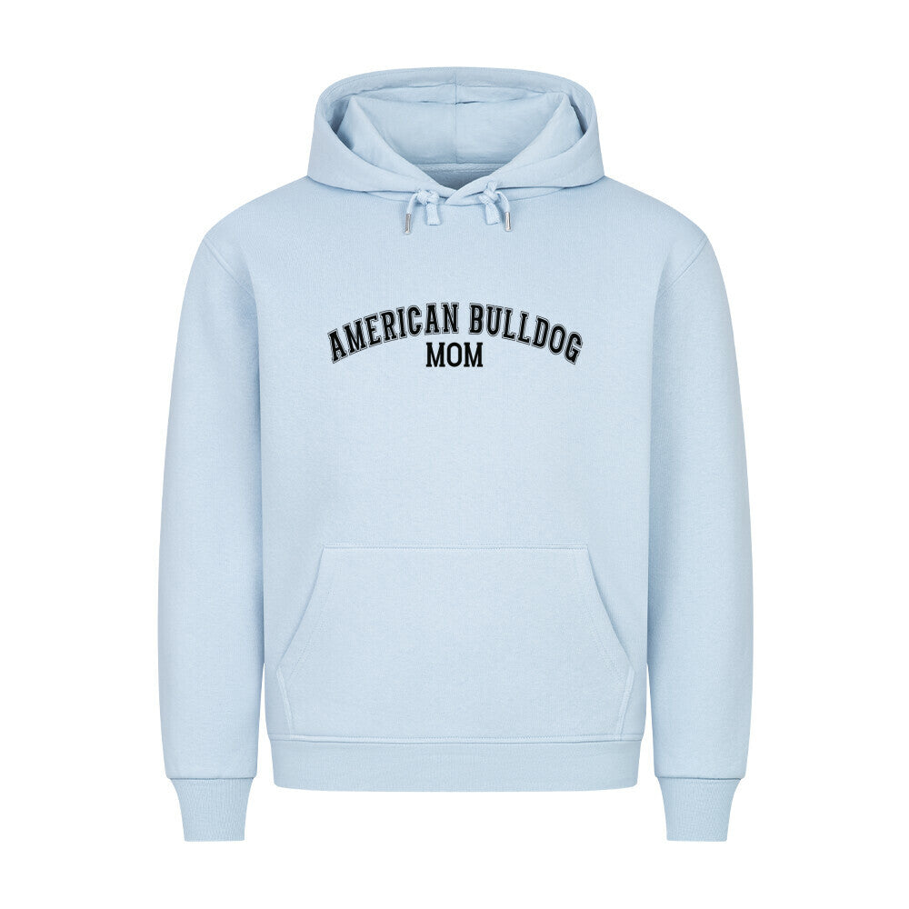 Premium Hoodie "American Bulldog - MOM" Babyblau – hunde-shirt.de