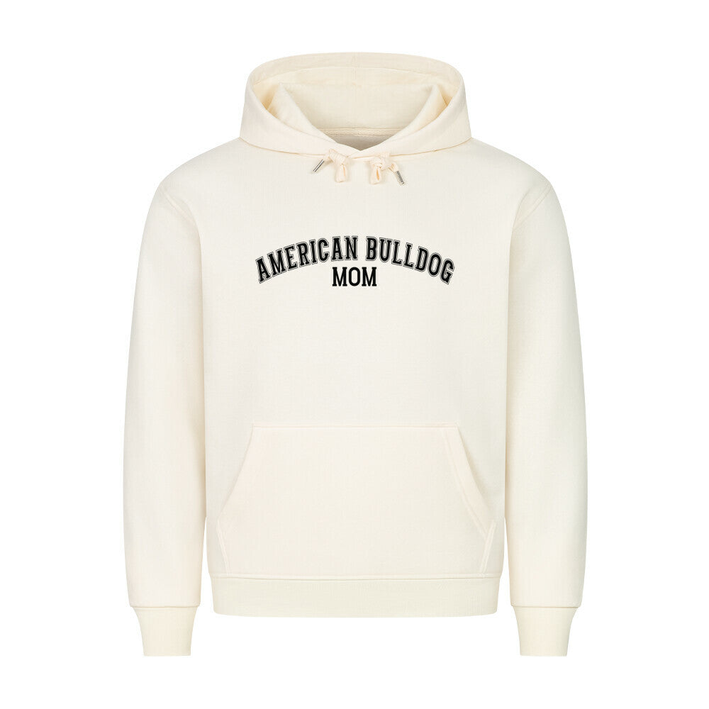 Premium Hoodie "American Bulldog - MOM" Beige – hunde-shirt.de