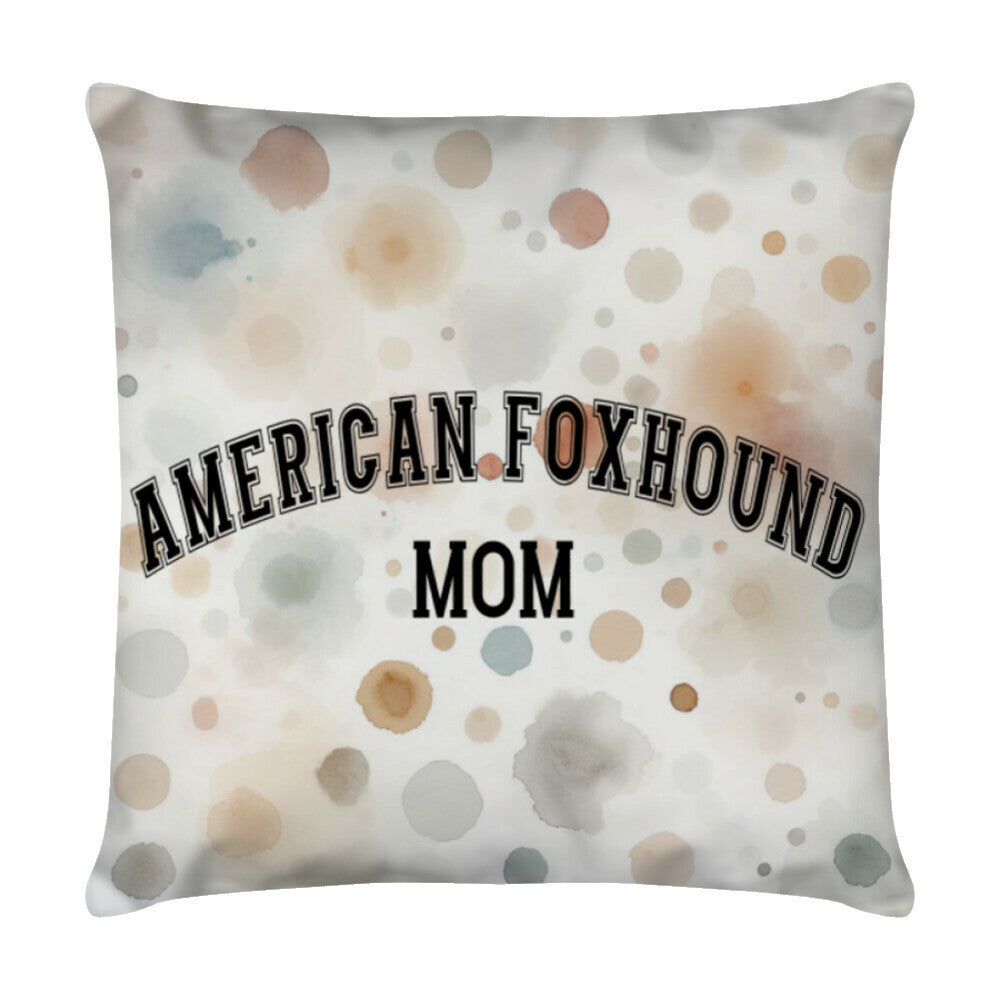 Kissen "American Foxhound - MOM" Weiß – hunde-shirt.de