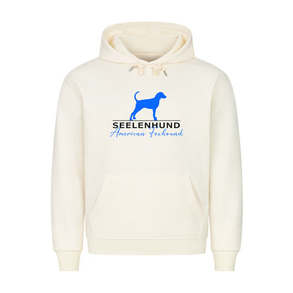 Premium Hoodie "American Foxhound - Seelenhund" Beige – hunde-shirt.de