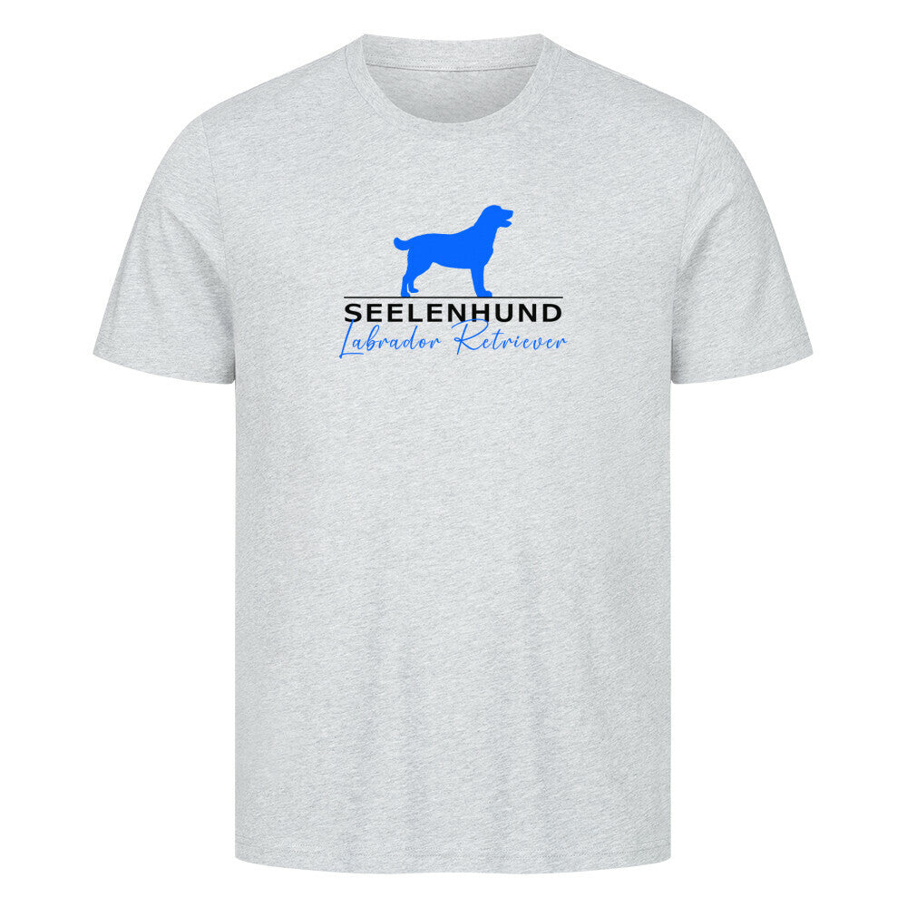 Premium T-Shirt "Labrador Retriever - Seelenhund" Heather Grey – hunde-shirt.de