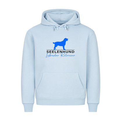 Premium Hoodie "Labrador Retriever - Seelenhund" Babyblau – hunde-shirt.de