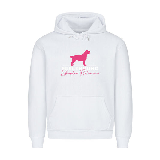 Premium Hoodie "Labrador Retriever - Seelenhund" Weiß – hunde-shirt.de