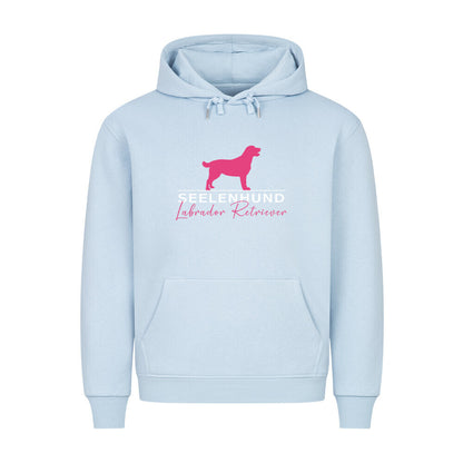 Premium Hoodie "Labrador Retriever - Seelenhund" Babyblau – hunde-shirt.de